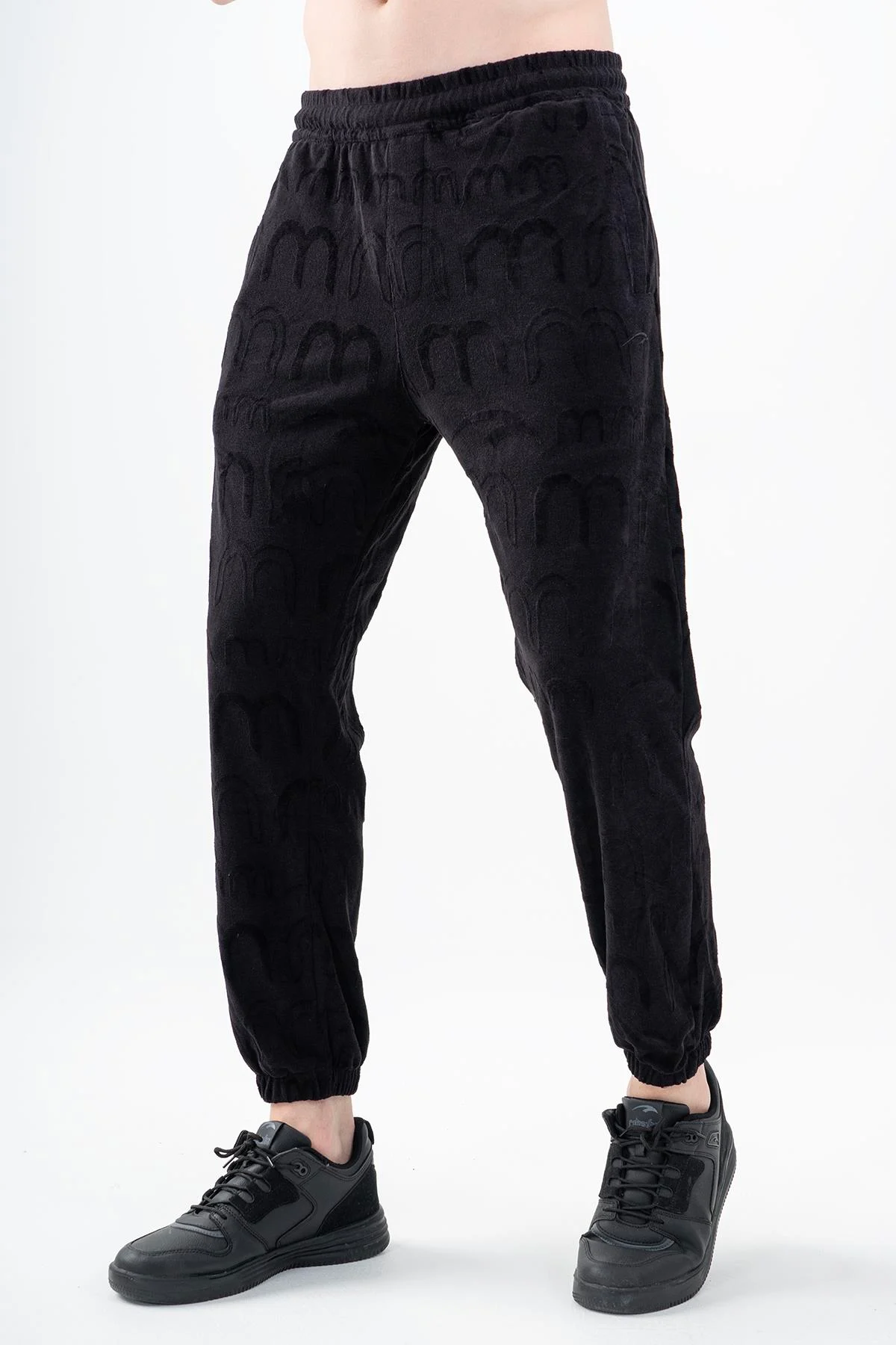 Maraton Comfort Erkek Lastik Paça Siyah Eşofman Altı - 5