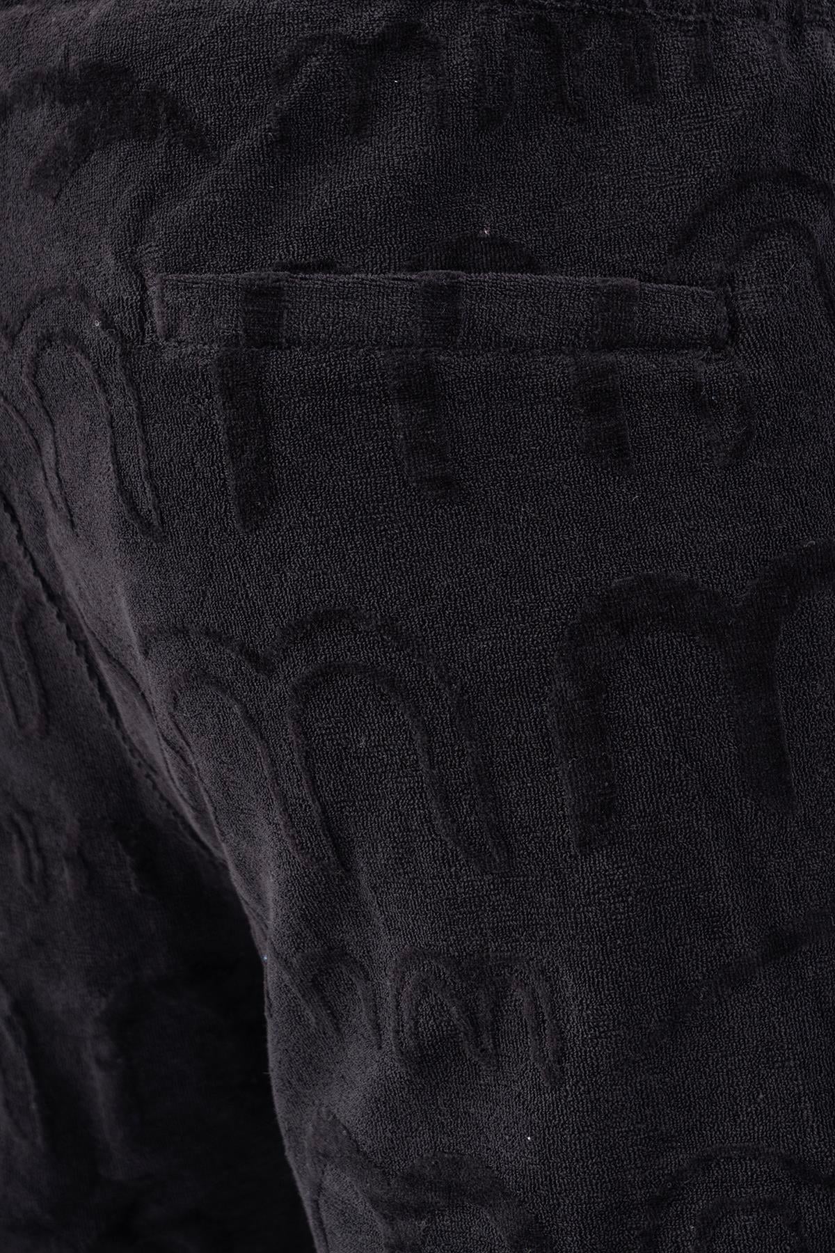 Maraton Comfort Erkek Lastik Paça Siyah Eşofman Altı - 7