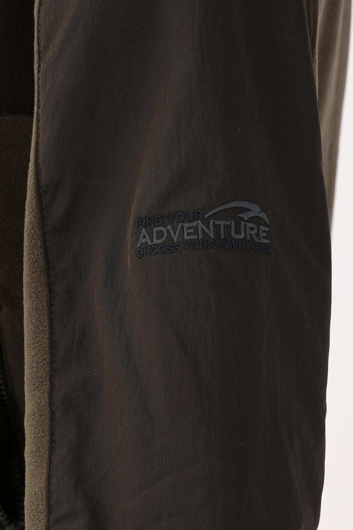 Maraton Comfort Kadın Dik Yaka Haki Sweatshirt - 8