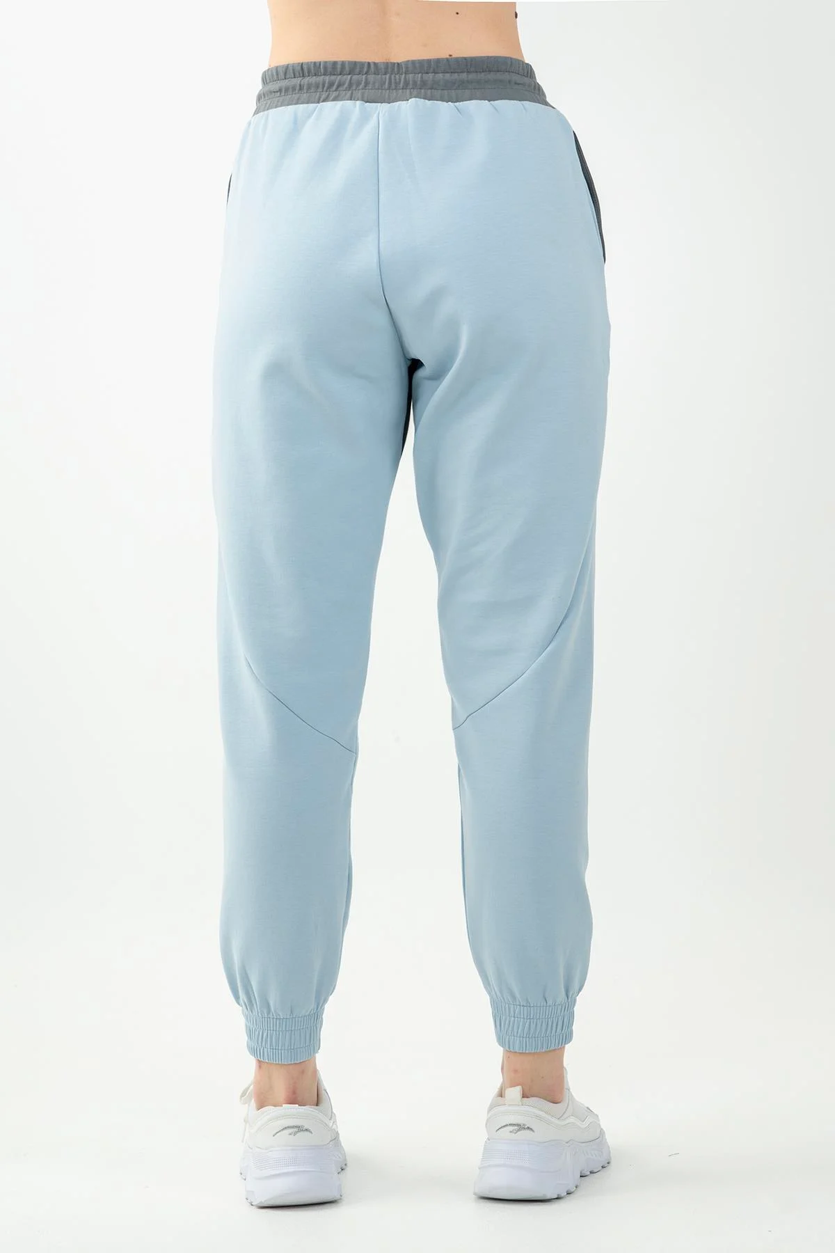 Maraton Comfort Kadın Dönüşlü Paça Sislimavi Pantolon - 3