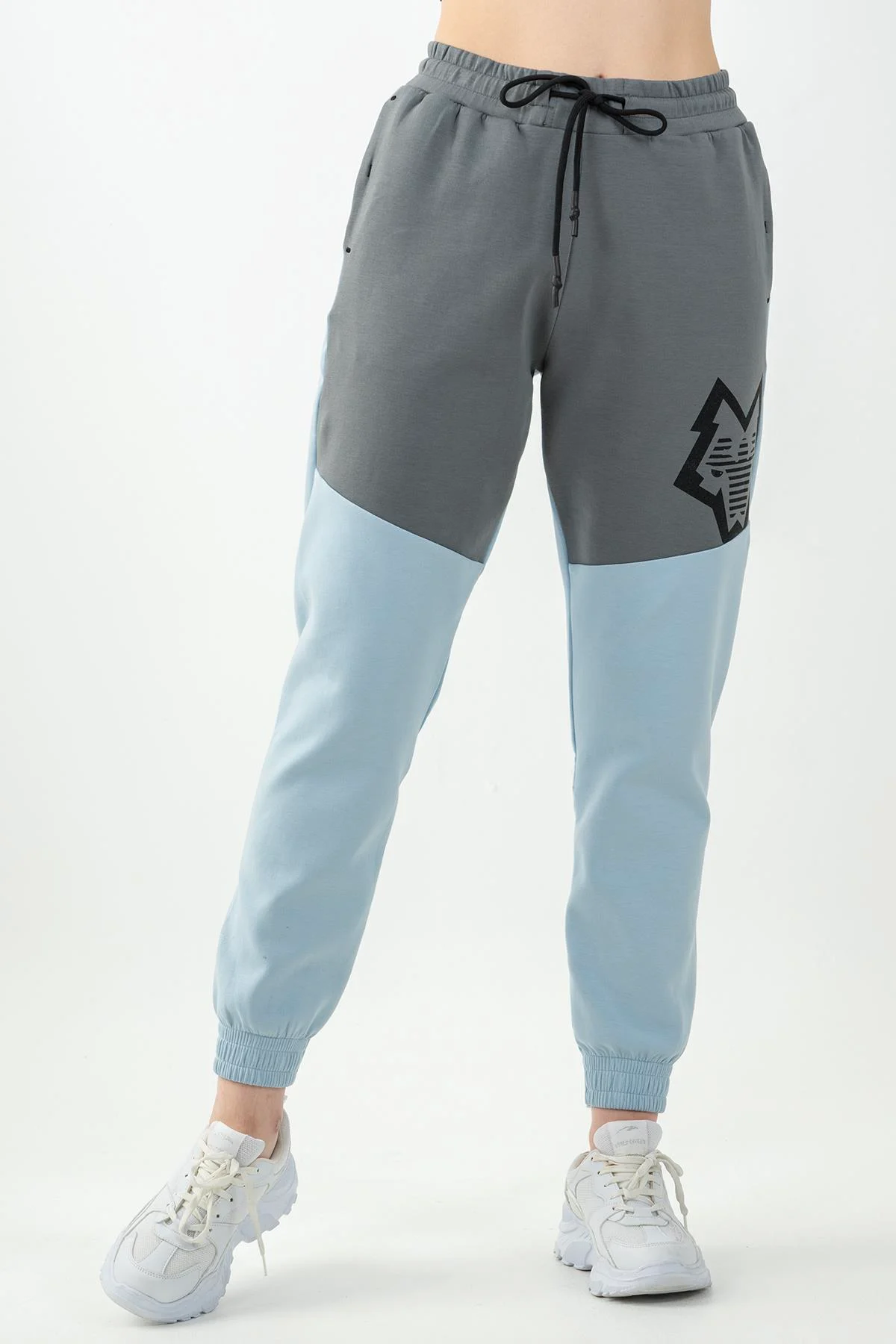 Maraton Comfort Kadın Dönüşlü Paça Sislimavi Pantolon - 5