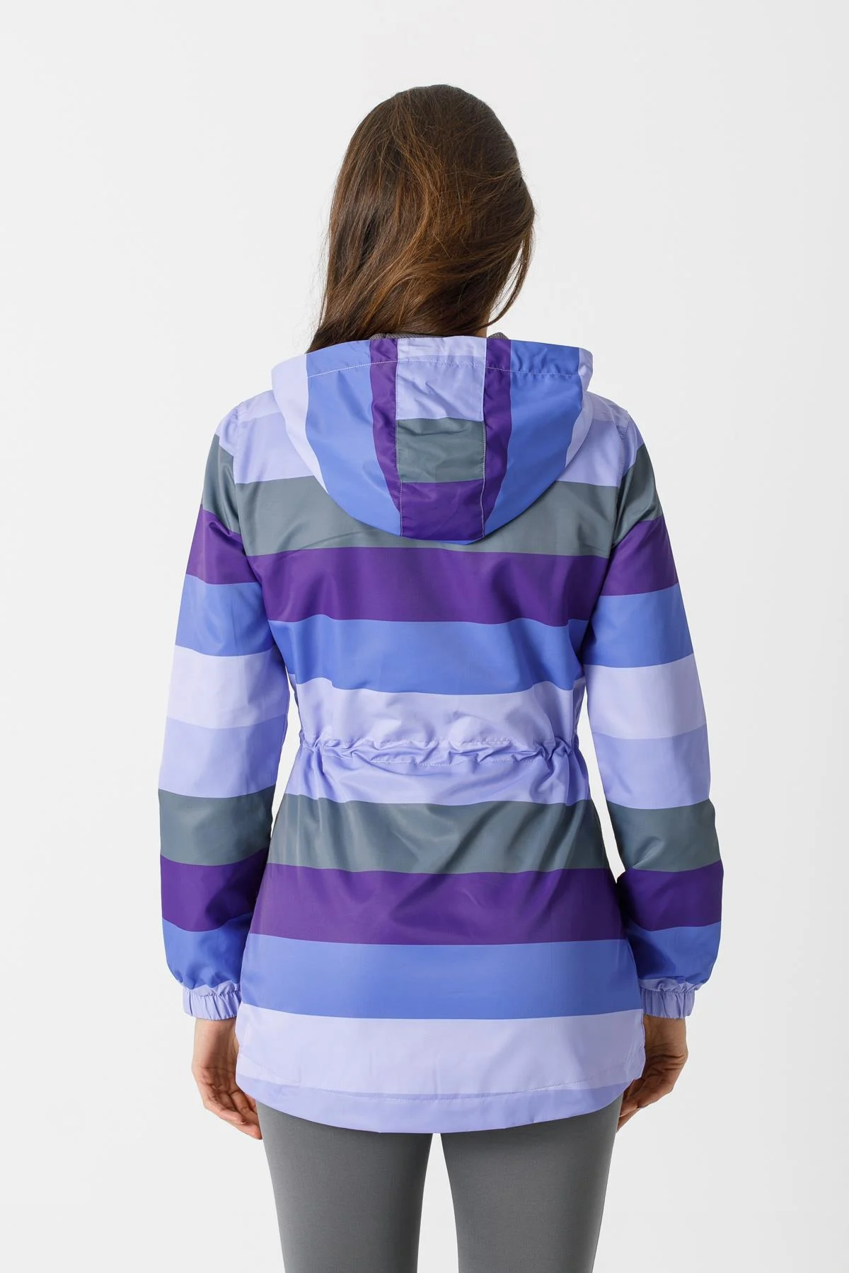 Maraton Comfort Kadın Kapüşonlu Menekşe Trenchcoat - 3