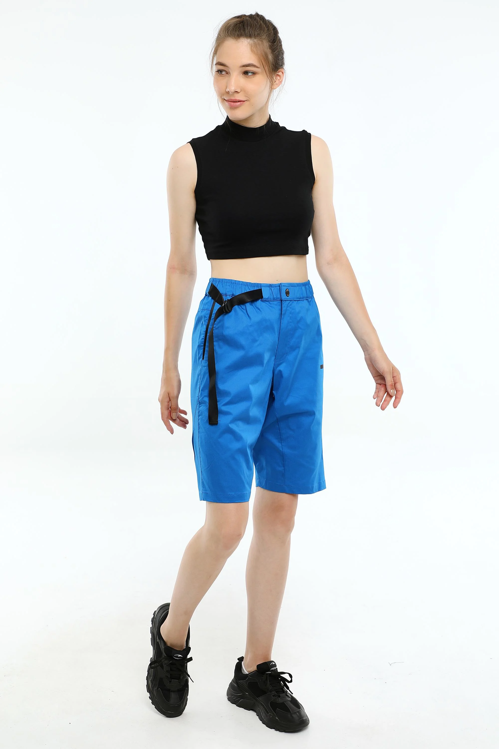 Maraton Comfort Kadın Saks Şort - 5