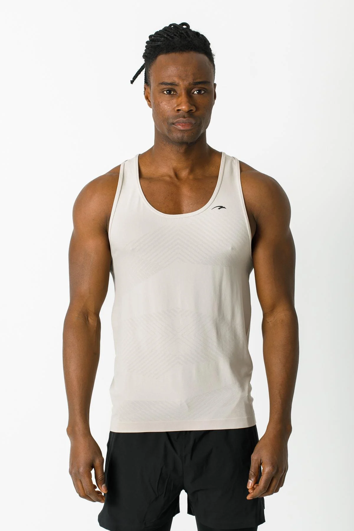 Maraton Ekstra Slim Erkek Atlet Yaka Taş Rengi Atlet