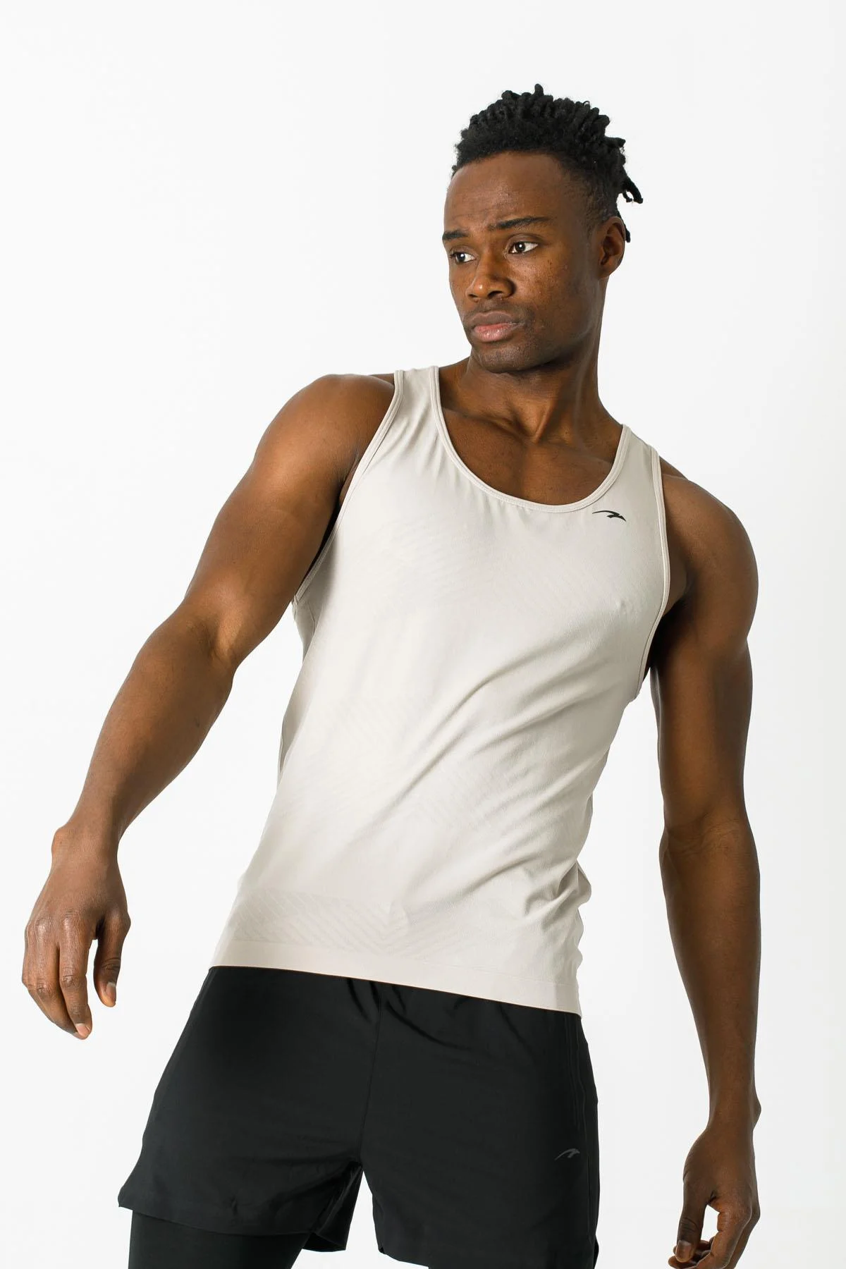 Maraton Ekstra Slim Erkek Atlet Yaka Taş Rengi Atlet - 4