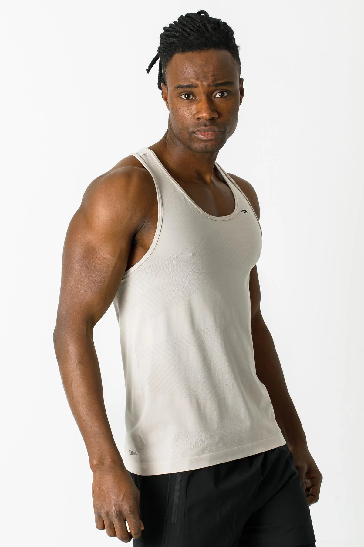 Maraton Ekstra Slim Erkek Atlet Yaka Taş Rengi Atlet - 5