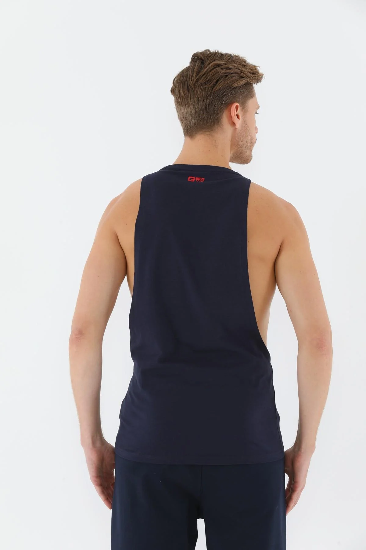 Maraton Erkek Bisiklet Yaka Açık Lacivert Atlet - 3