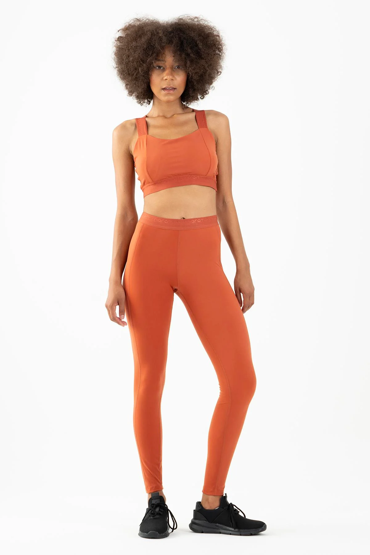 Maraton Full Lenght Kadın Kiremit Tayt - 5