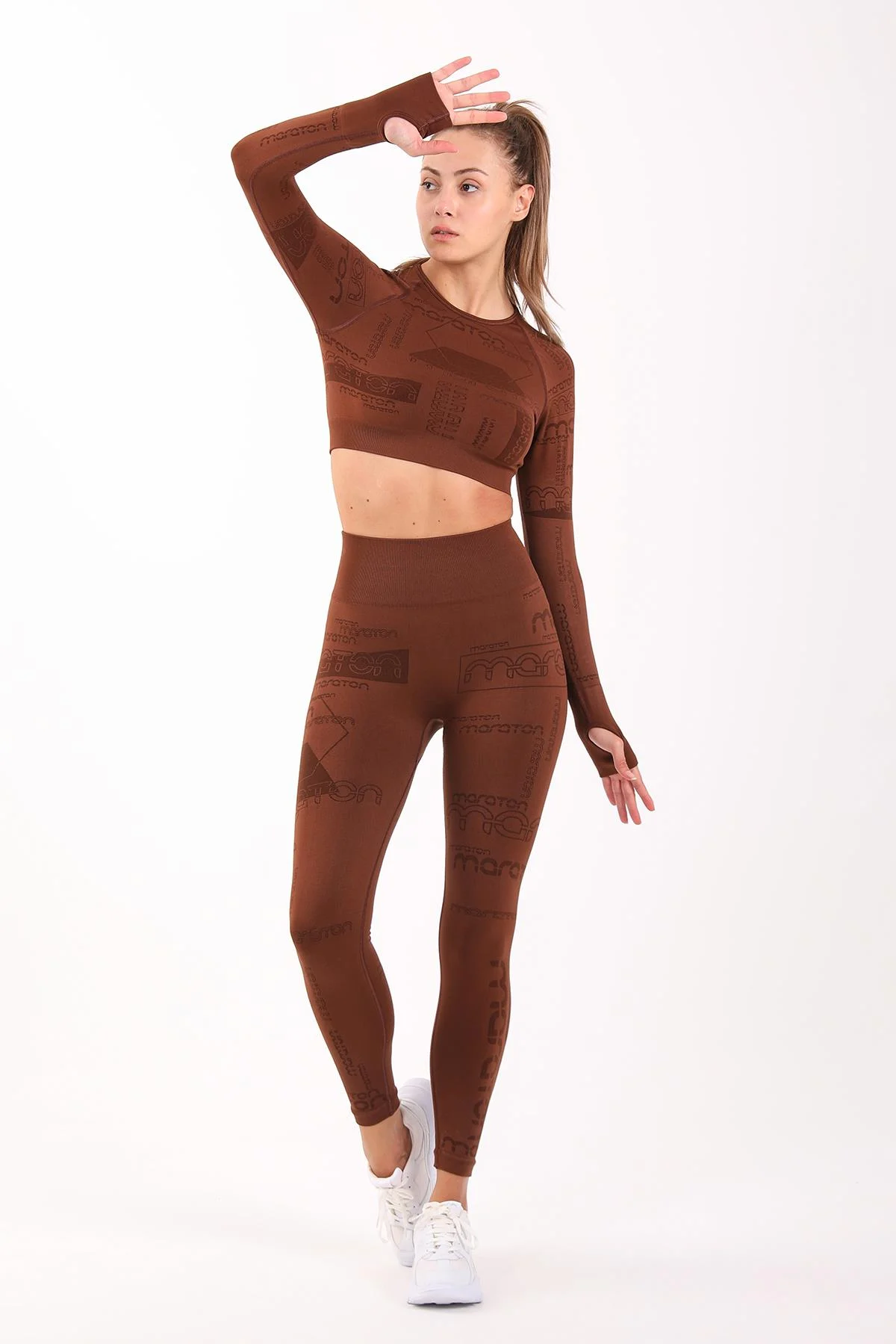 Maraton Kadın Sepya Tayt - 6