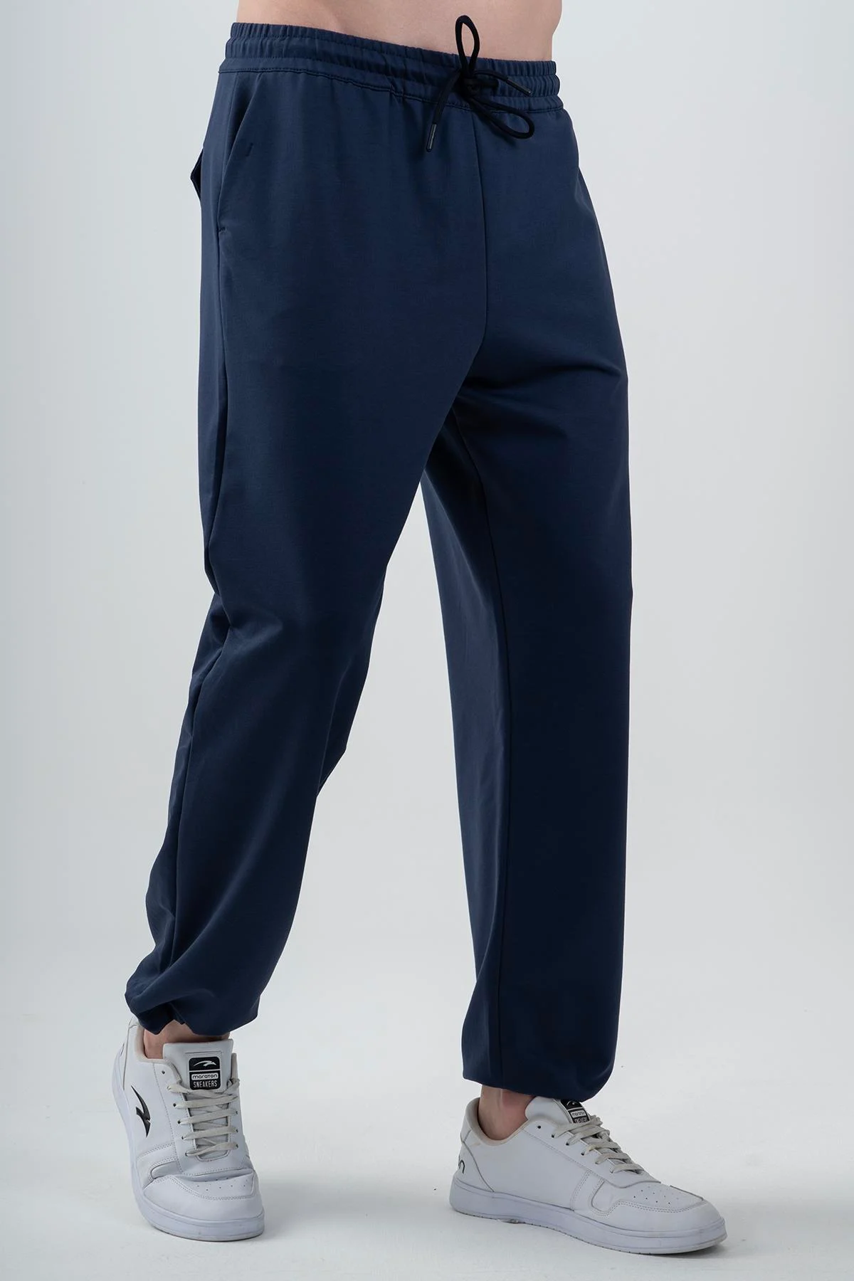 Maraton Oversize Erkek Tress Lastik Açık Laciver Eşofman Altı - 4