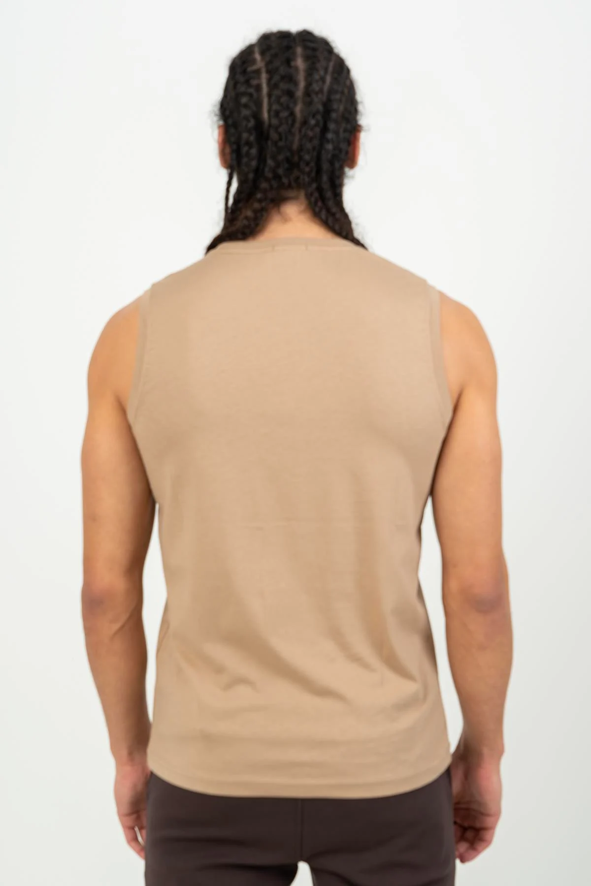 Maraton Regular Erkek Bisiklet Yaka Açık Vizon Atlet - 3