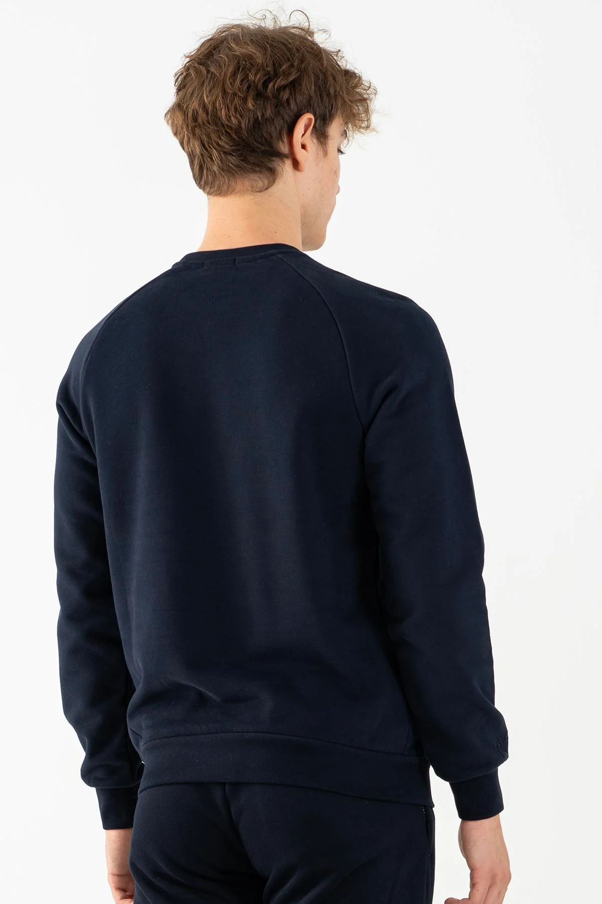 Maraton Regular Erkek Bisiklet Yaka Lacivert Sweatshirt - 3