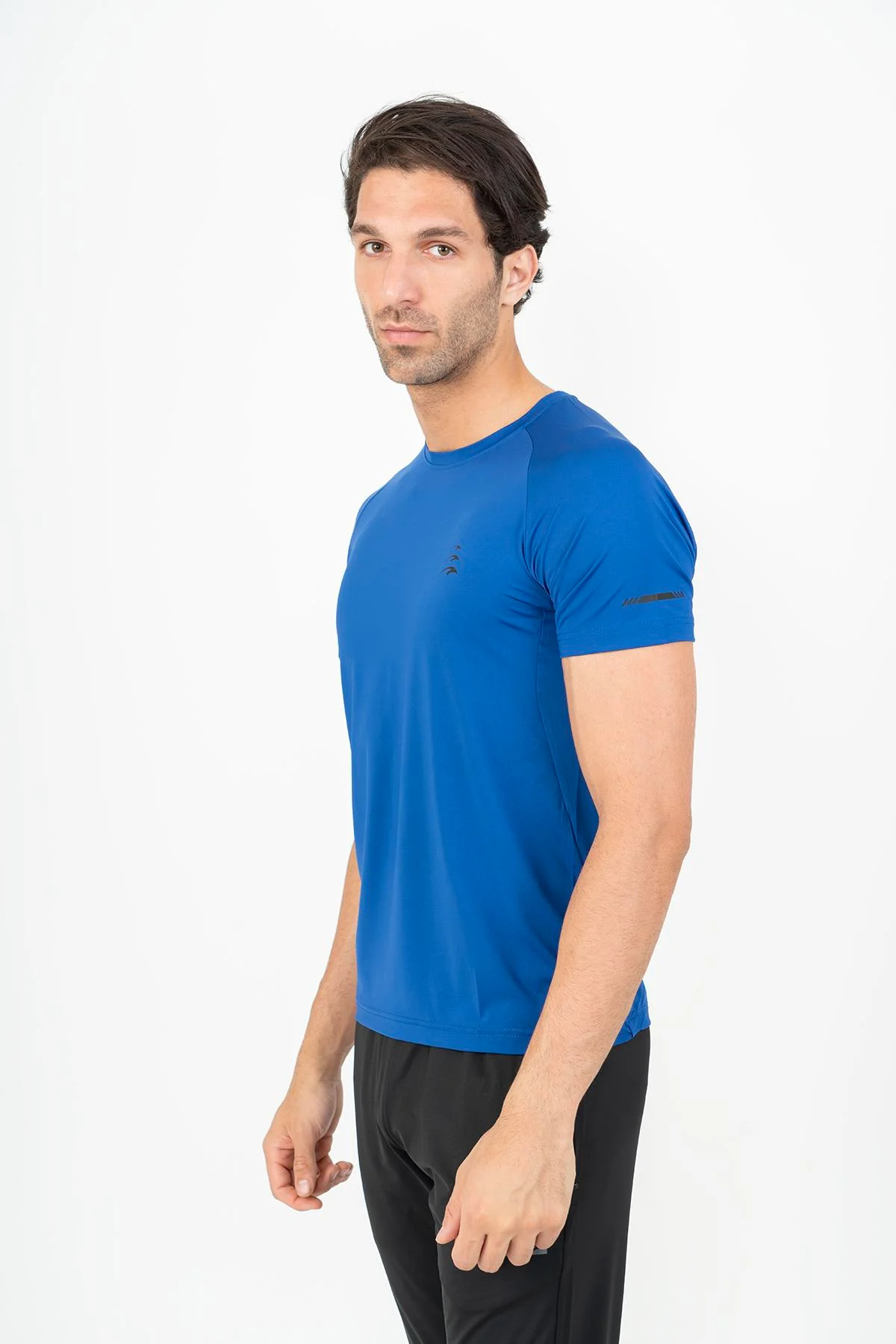Maraton Regular Erkek Bisiklet Yaka Saks T-shirt - 4