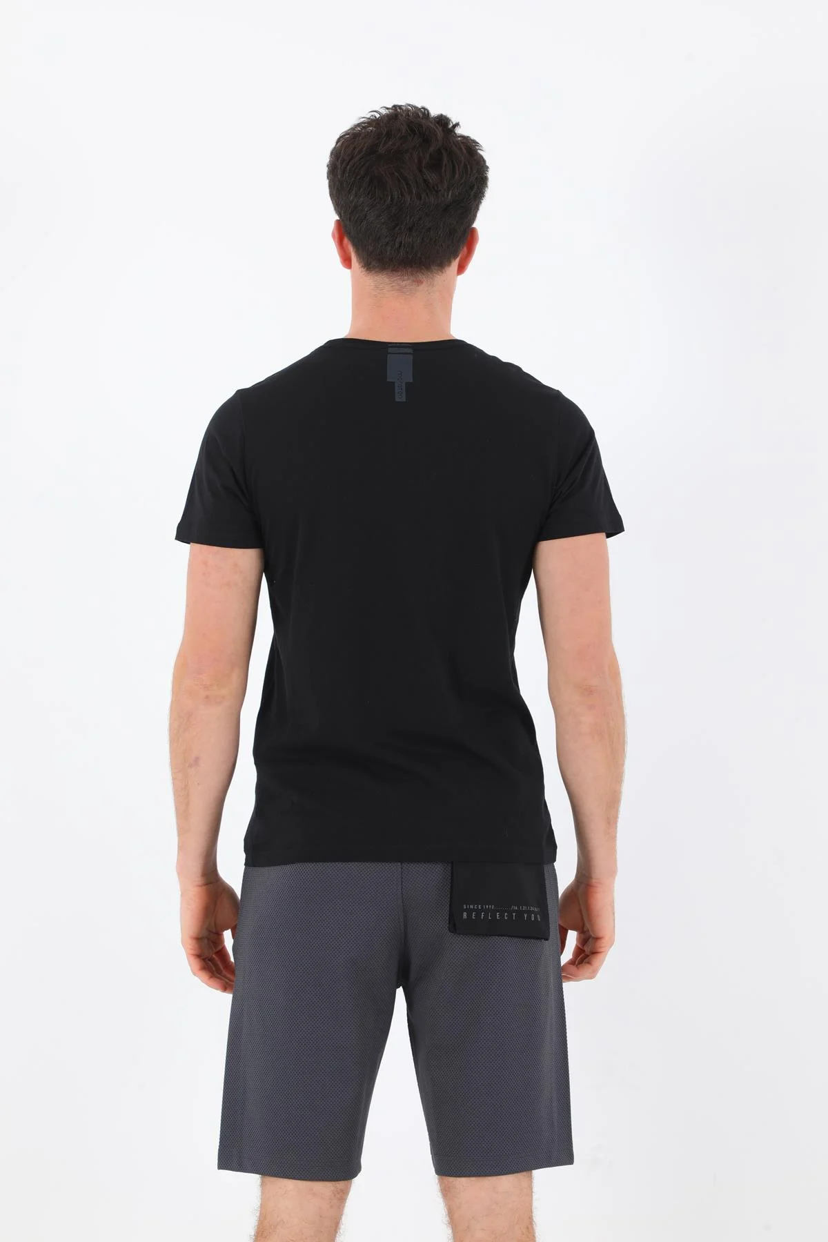 Maraton Regular Erkek Bisiklet Yaka Siyah T-shirt - 3