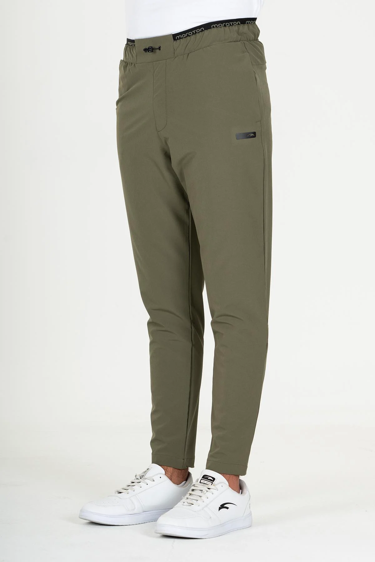 Maraton Regular Erkek Dar Paça Açık Haki- Pantolon - 5