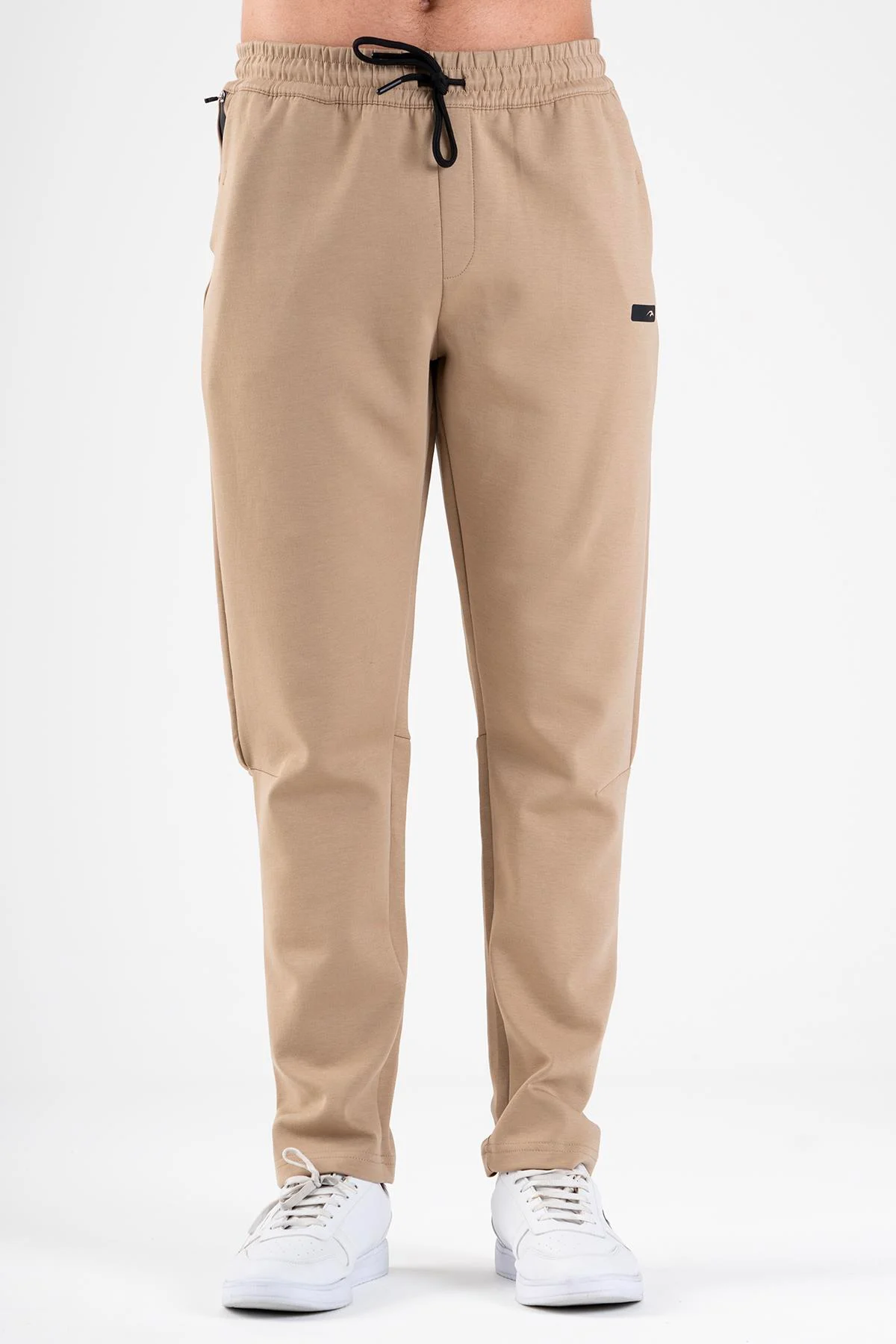 Maraton Regular Erkek Dar Paça Açık Vizon Eşofman Altı