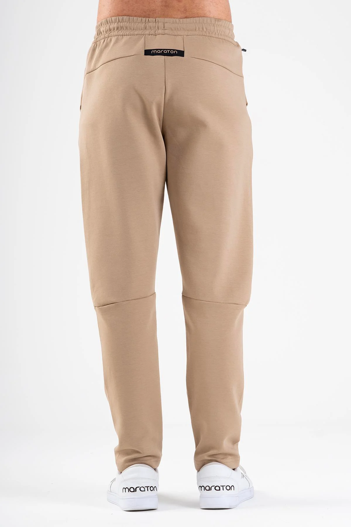Maraton Regular Erkek Dar Paça Açık Vizon Eşofman Altı - 3