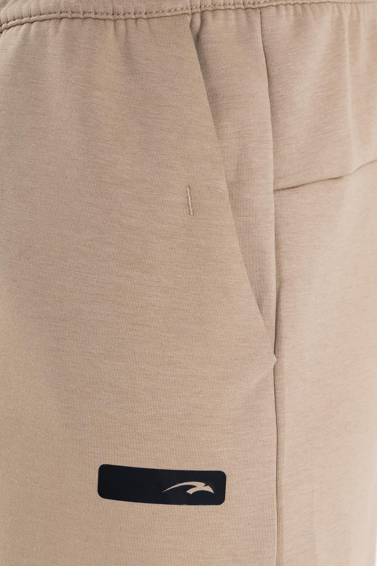 Maraton Regular Erkek Dar Paça Açık Vizon Eşofman Altı - 6