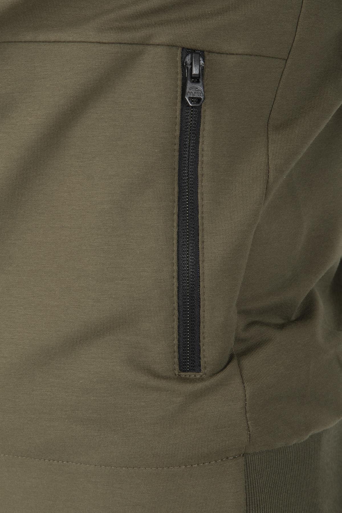 Maraton Regular Erkek Dik Yaka Açık Haki- Eşofman Üstü - 8