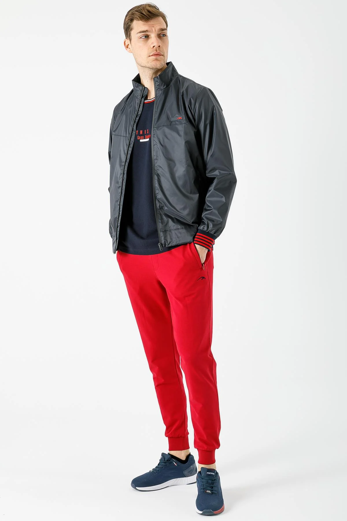 Maraton Regular Erkek Dik Yaka Açık Lacivert Ceket - 7