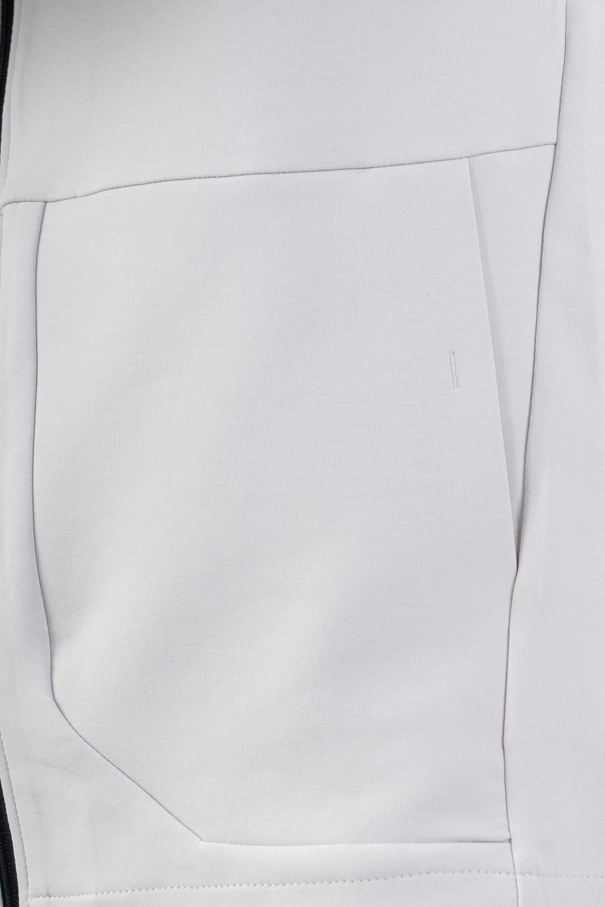 Maraton Regular Erkek Dik Yaka Gümüş Gri Eşofman Üstü - 6