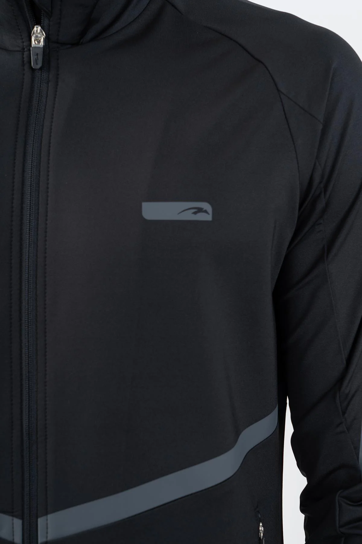 Maraton Regular Erkek Dik Yaka Siyah- Eşofman Üstü - 7