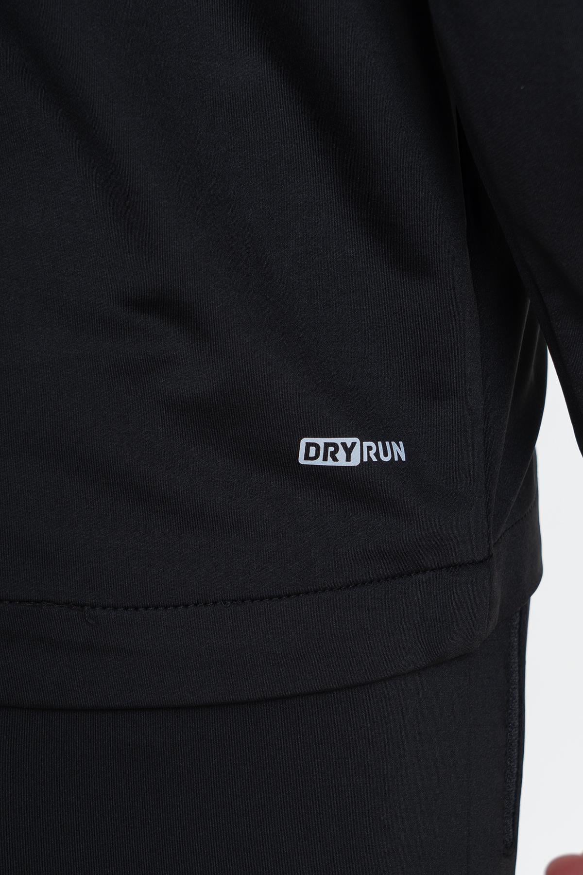 Maraton Regular Erkek Dik Yaka Siyah- Eşofman Üstü - 9