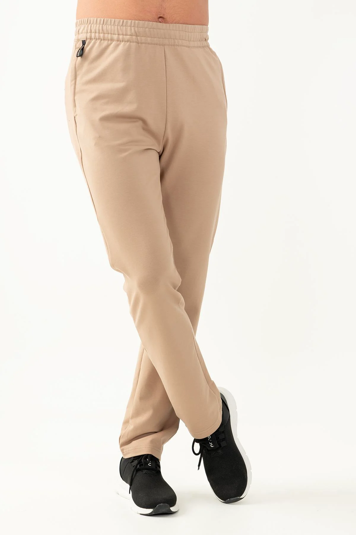 Maraton Regular Erkek Düz Paça Açık Vizon Eşofman Altı - 3