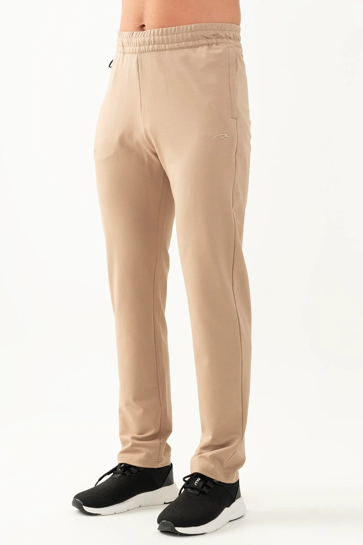 Maraton Regular Erkek Düz Paça Açık Vizon Eşofman Altı - 4