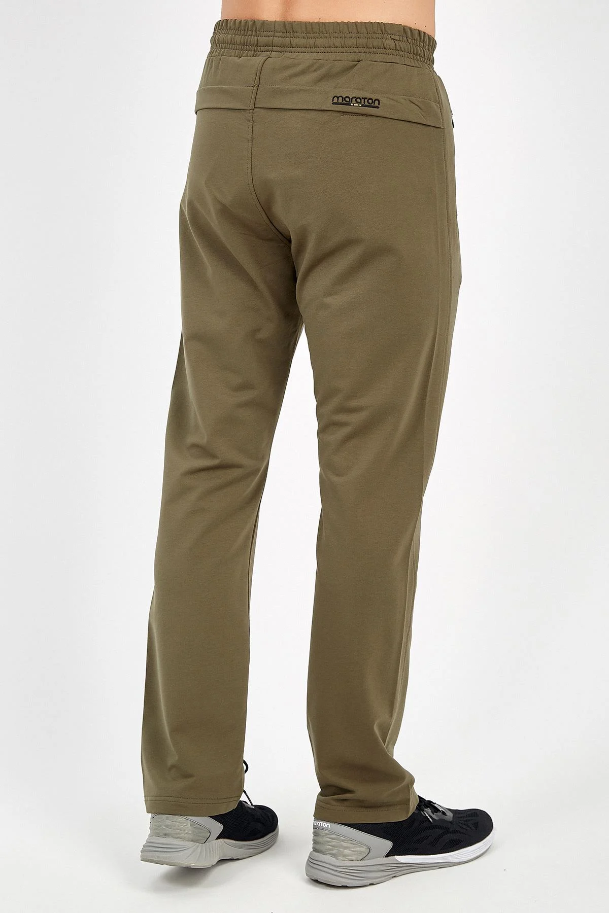 Maraton Regular Erkek Düz Paça Haki Eşofman Altı - 3