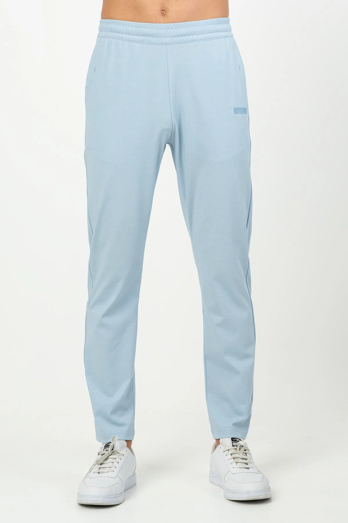 Maraton Regular Erkek Düz Paça Sisli Mavi Eşofman Altı