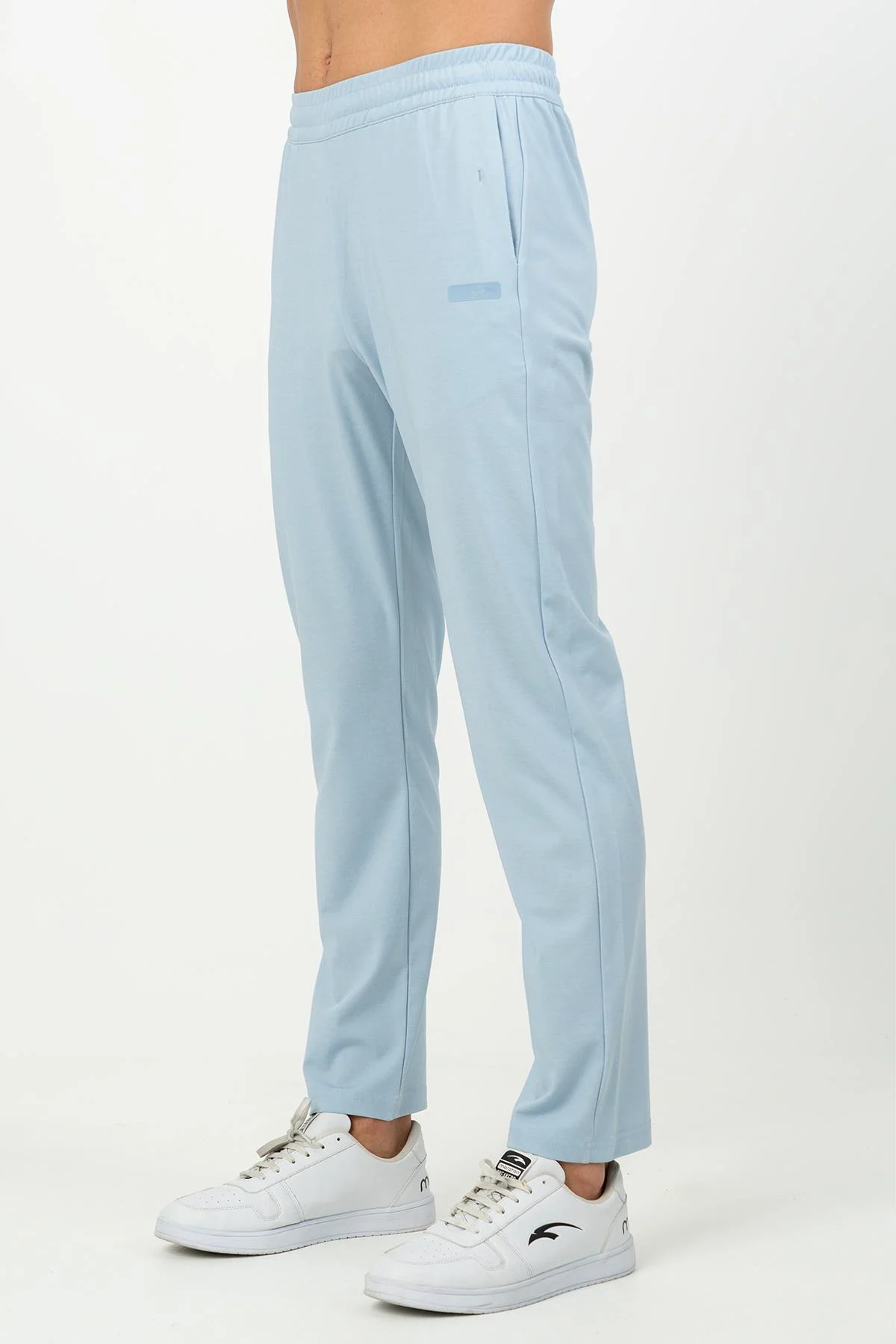 Maraton Regular Erkek Düz Paça Sisli Mavi Eşofman Altı - 5