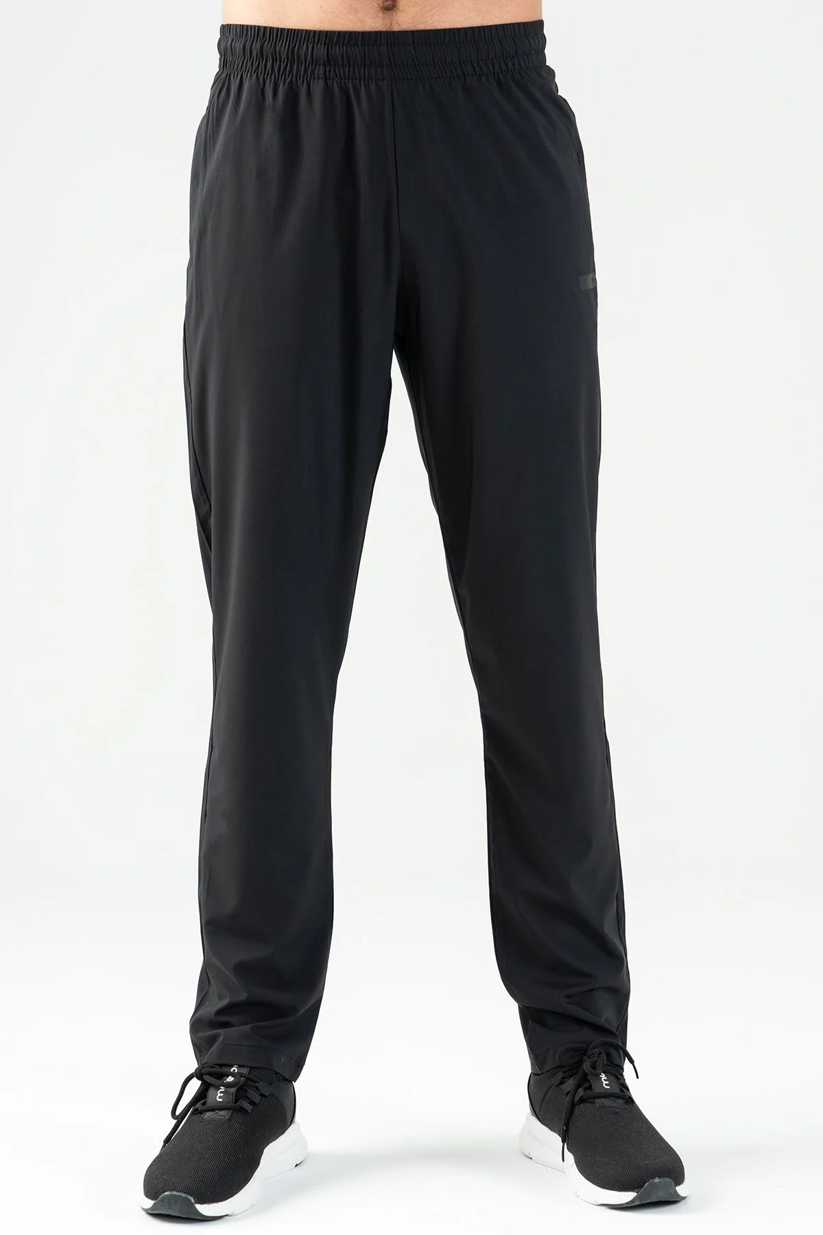 Maraton Regular Erkek Düz Paça Siyah Eşofman Altı