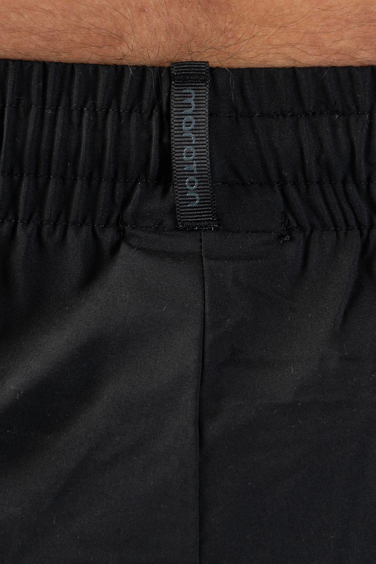 Maraton Regular Erkek Düz Paça Siyah Eşofman Altı - 7