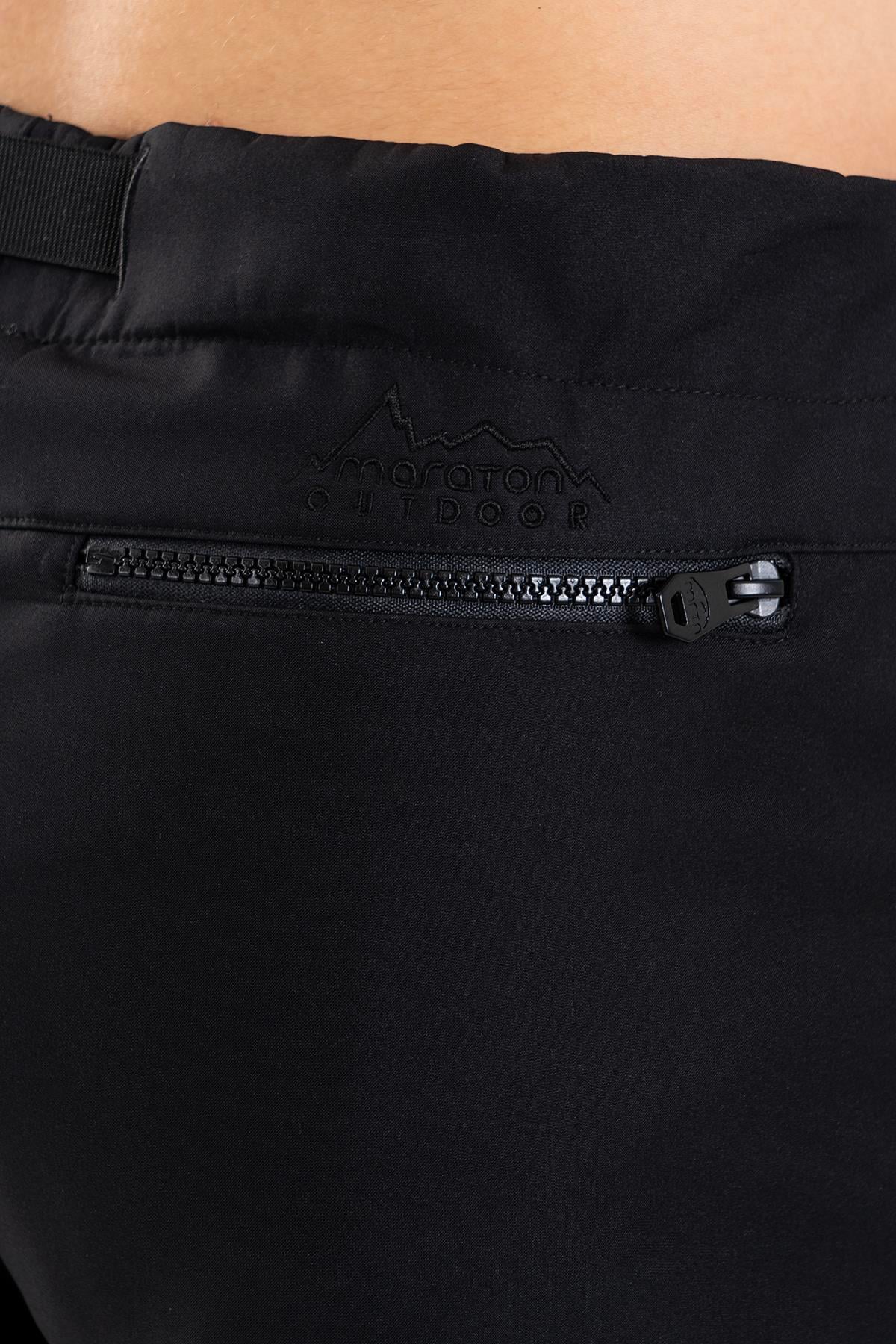 Maraton Regular Erkek Düz Paça Siyah- Pantolon - 7