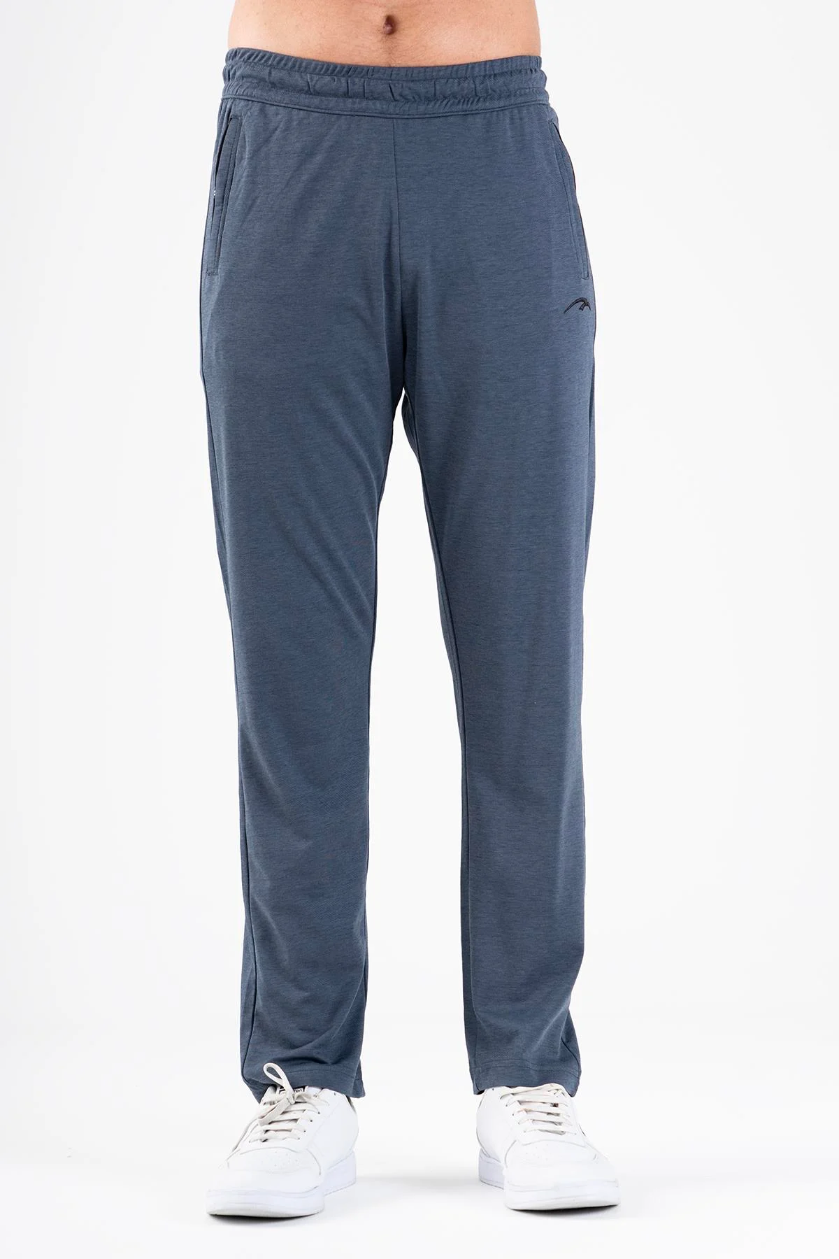 Maraton Regular Erkek Düz Paça Siyahmelanj Eşofman Altı