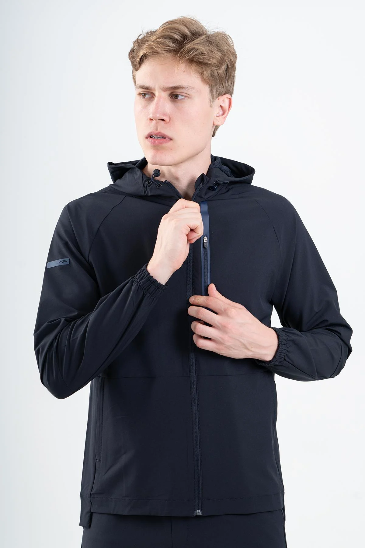 Maraton Regular Erkek Kapüşonlu Lacivert Eşofman Üstü - 4