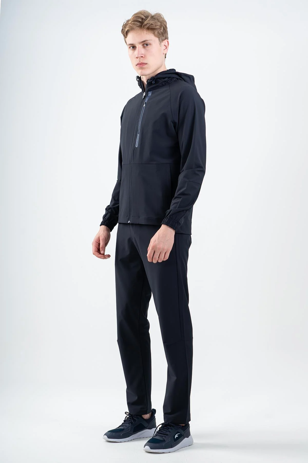 Maraton Regular Erkek Kapüşonlu Lacivert Eşofman Üstü - 5