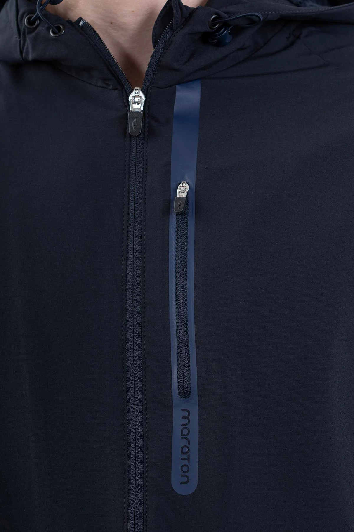 Maraton Regular Erkek Kapüşonlu Lacivert Eşofman Üstü - 6