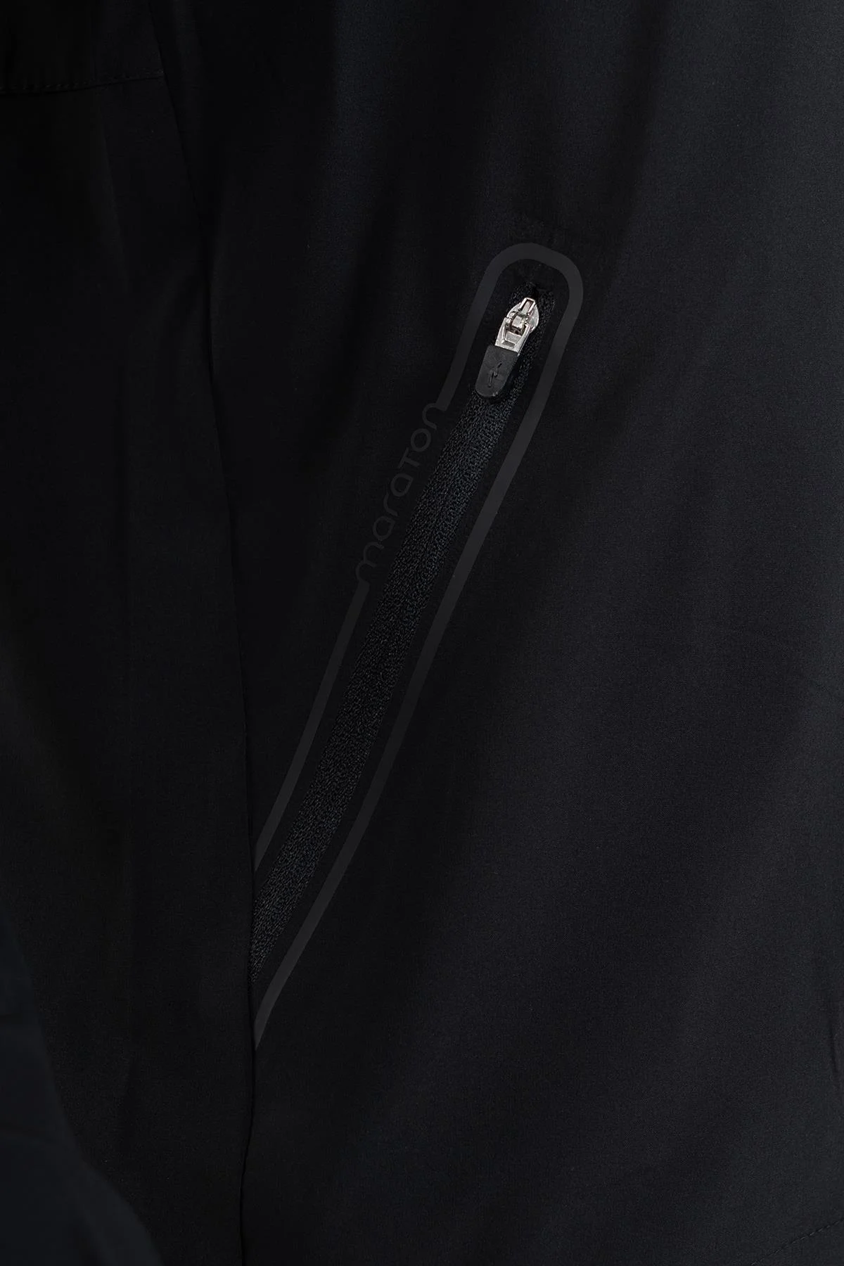 Maraton Regular Erkek Kapüşonlu Siyah Eşofman Üstü - 5