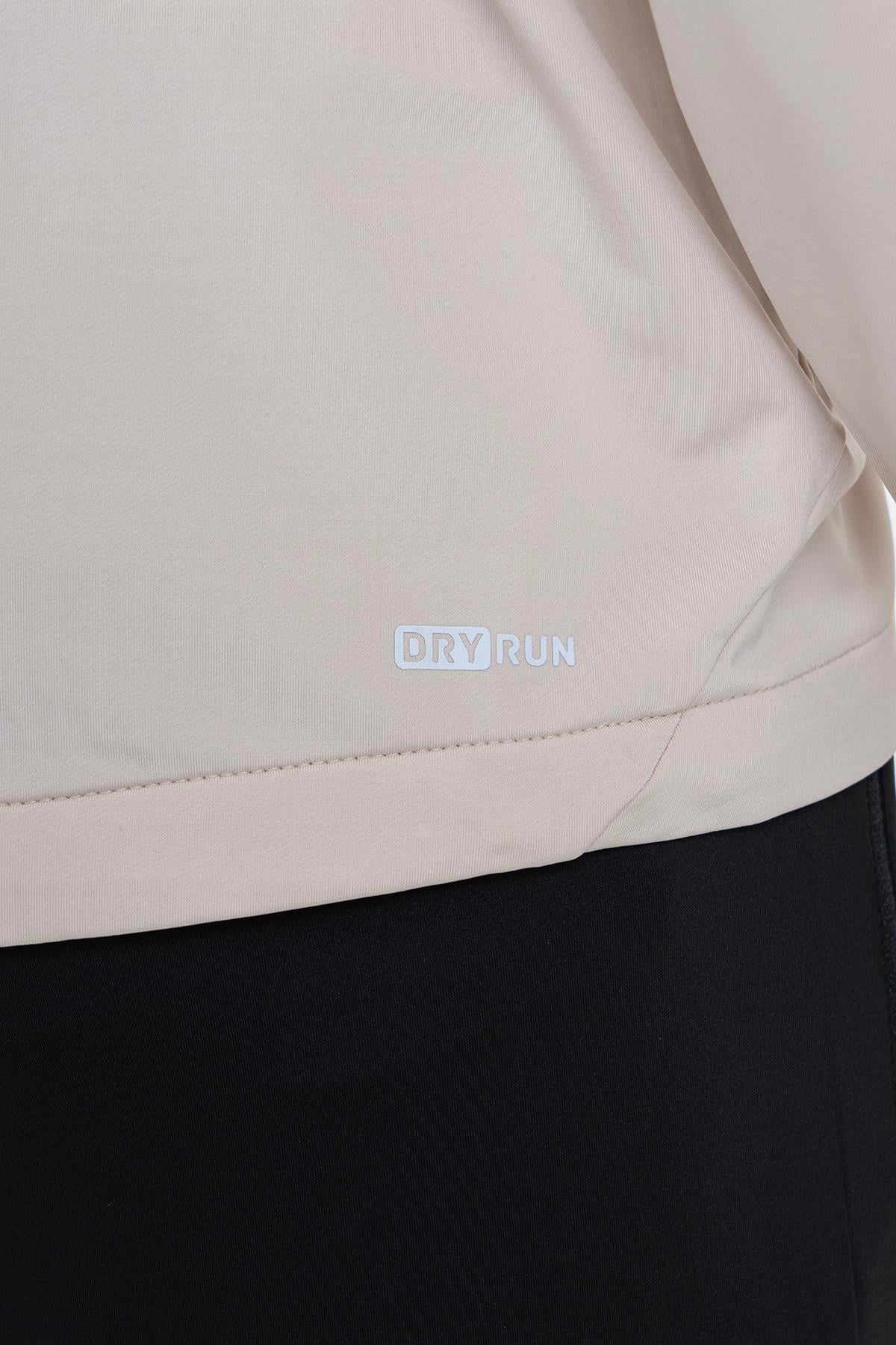 Maraton Regular Erkek Kapüşonlu Taş Rengi Eşofman Üstü - 8