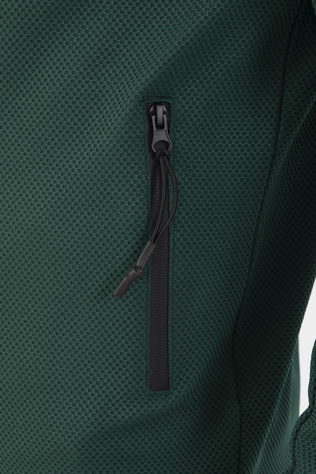 Maraton Regular Erkek Kapüşonlu Yeşil Eşofman Üstü - 8