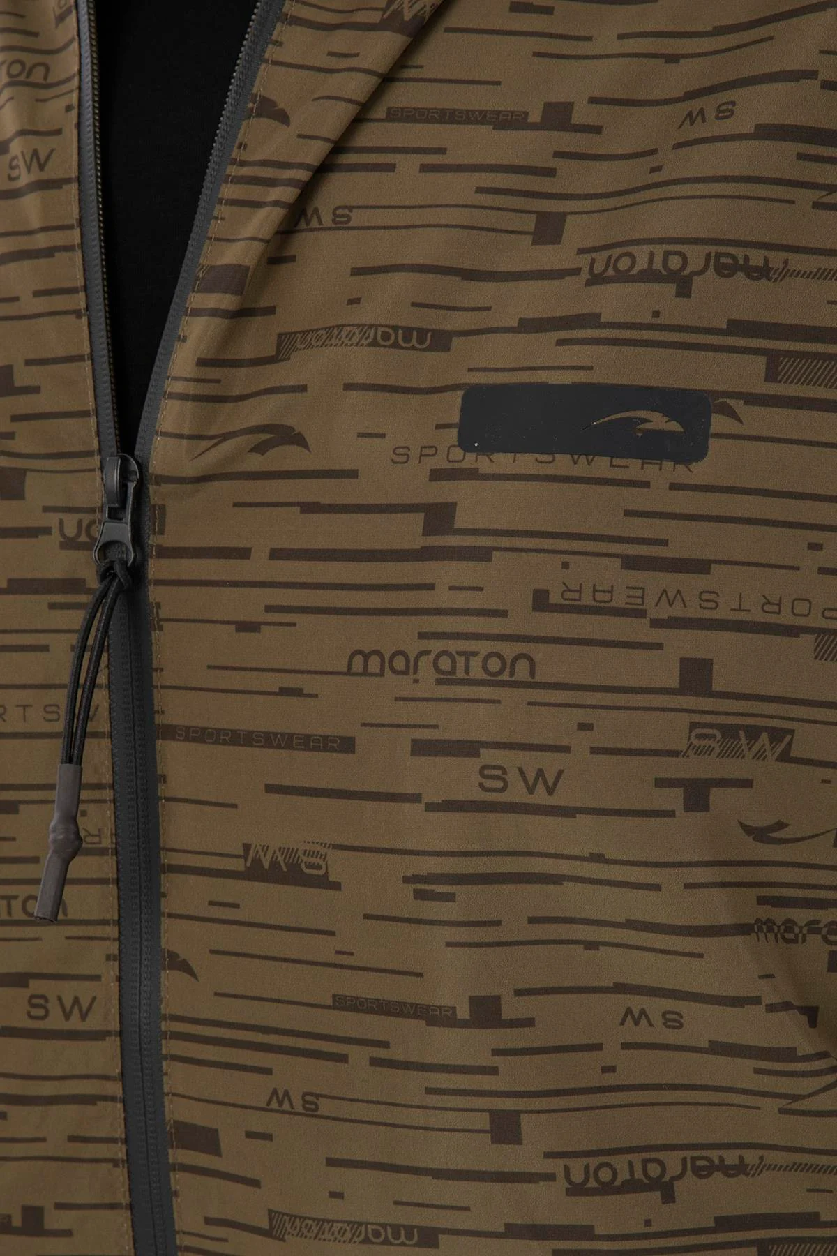 Maraton Regular Erkek Kapüşonlu Zeytin Yağmurluk - 9
