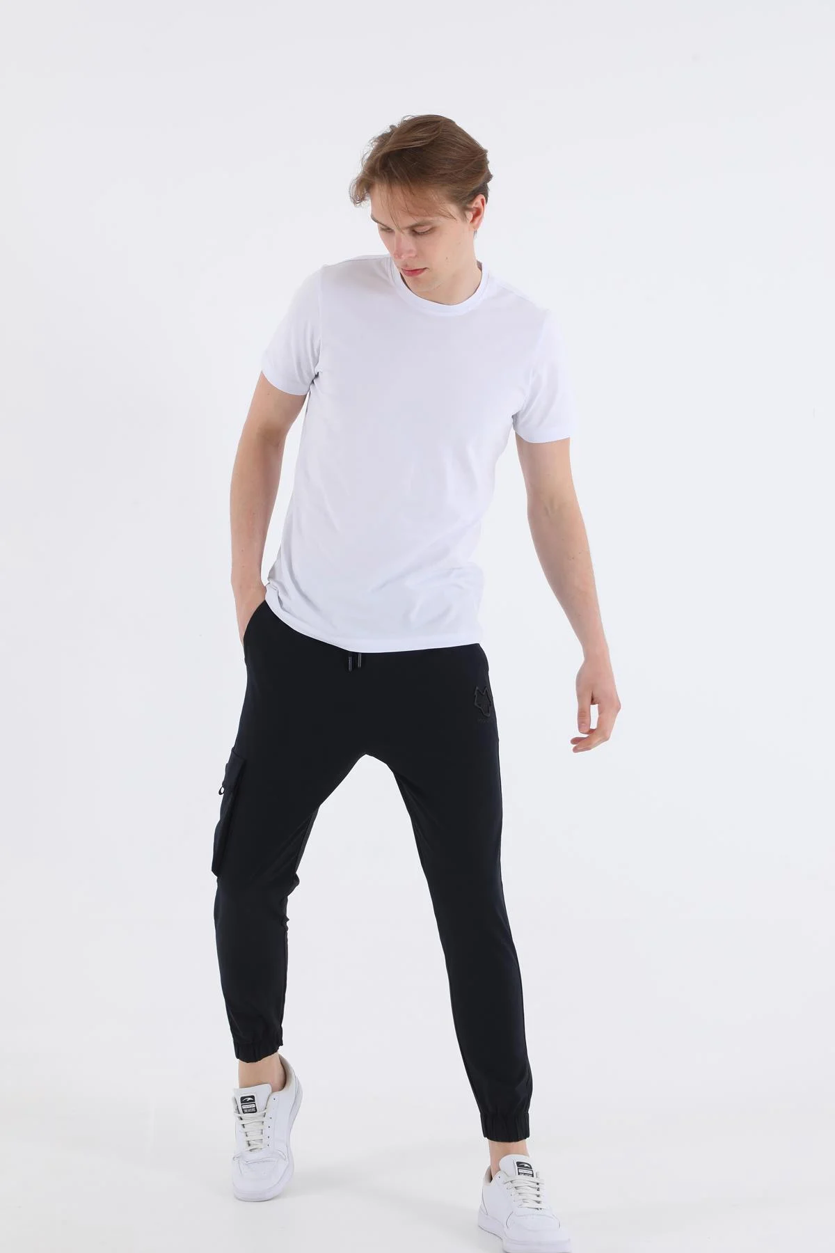 Maraton Regular Erkek Lastik Paça Lacivert Pantolon - 5