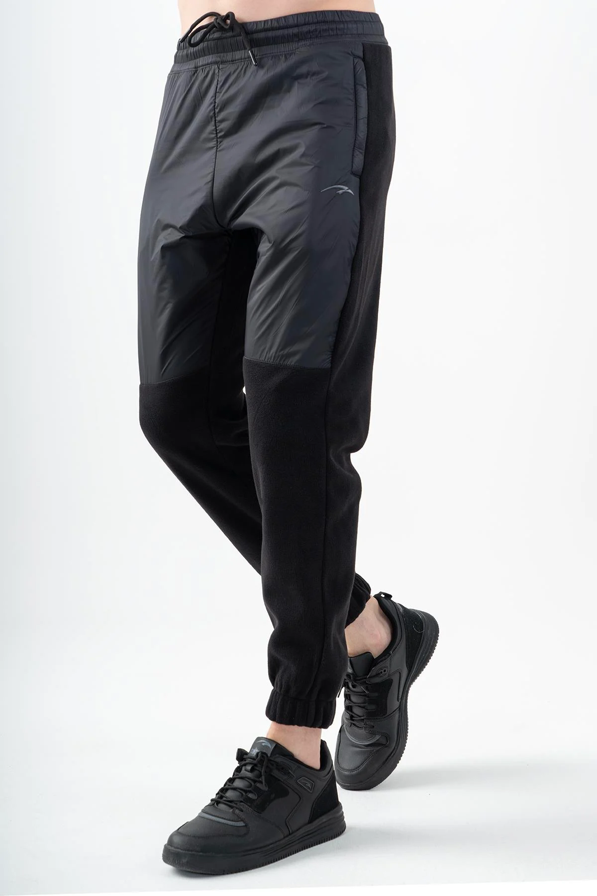 Maraton Regular Erkek Lastik Paça Siyah- Eşofman Altı