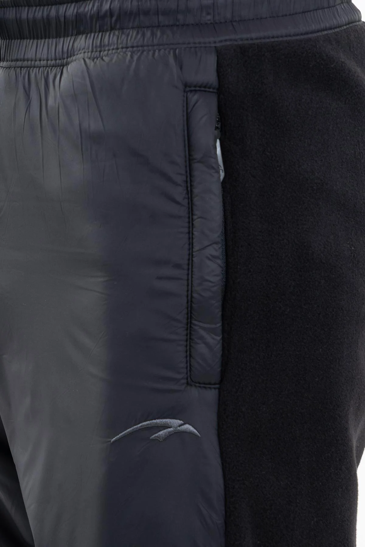 Maraton Regular Erkek Lastik Paça Siyah- Eşofman Altı - 5