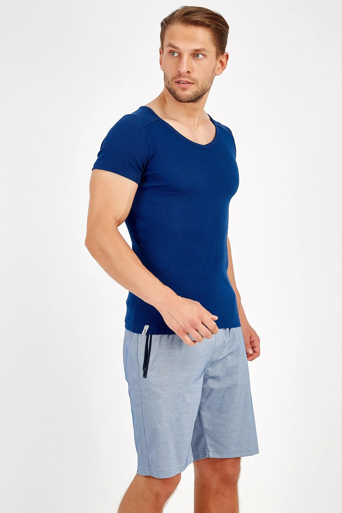 Maraton Regular Erkek Mavimelanj Şort - 4