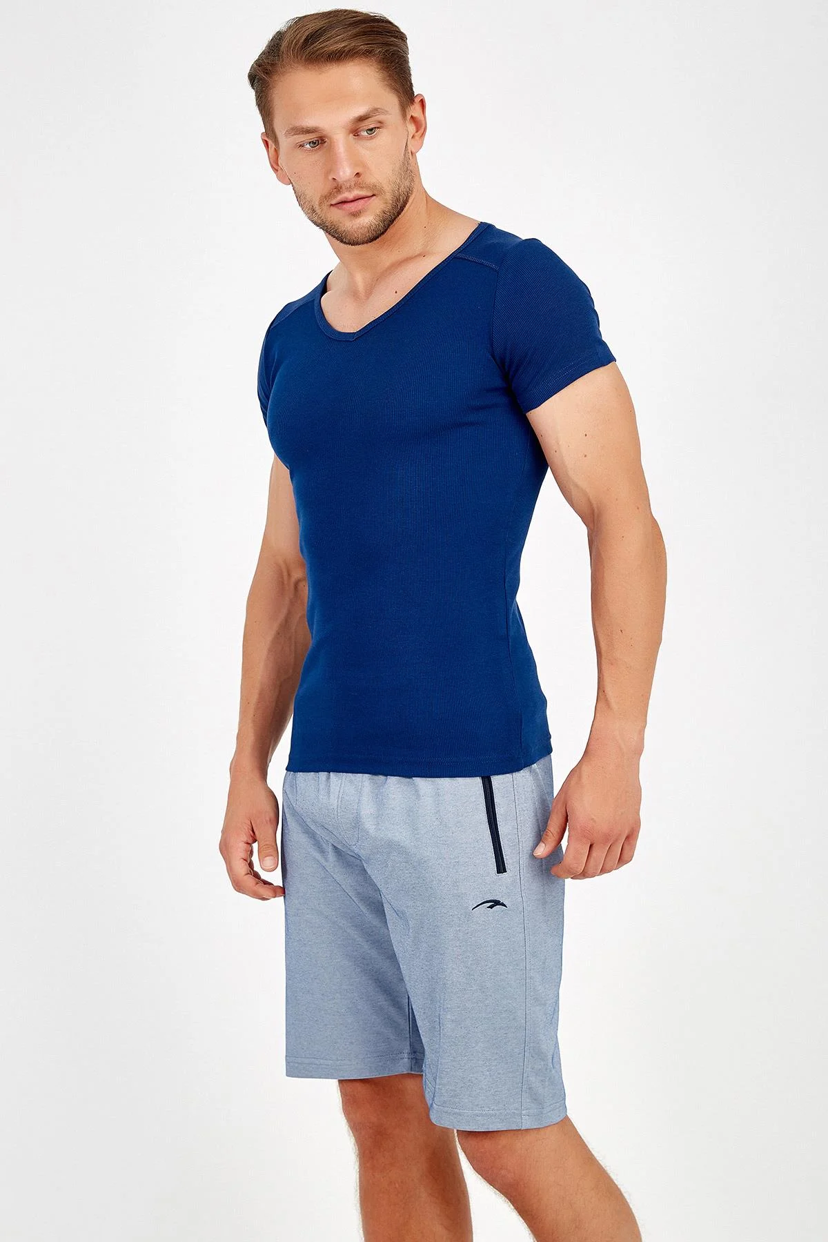 Maraton Regular Erkek Mavimelanj Şort - 5