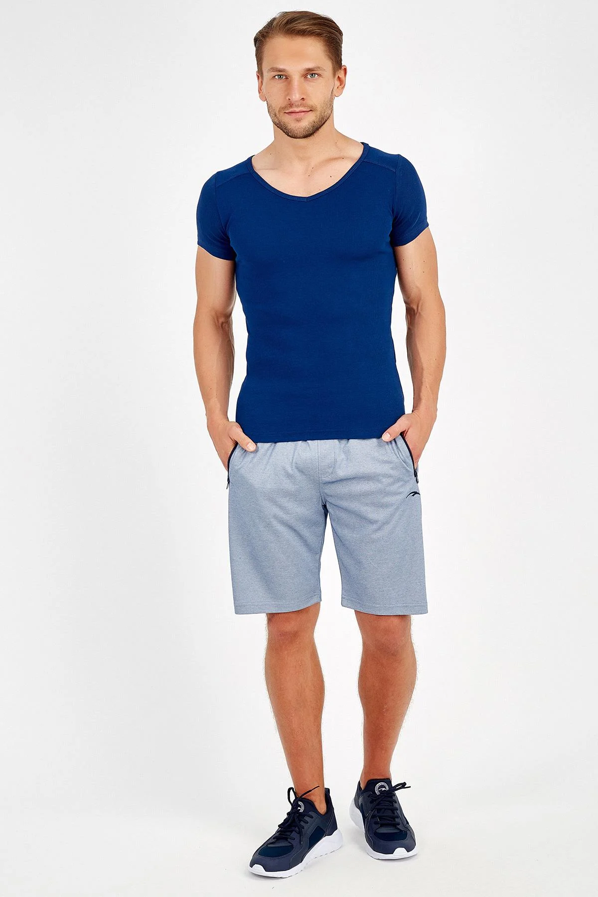 Maraton Regular Erkek Mavimelanj Şort - 6