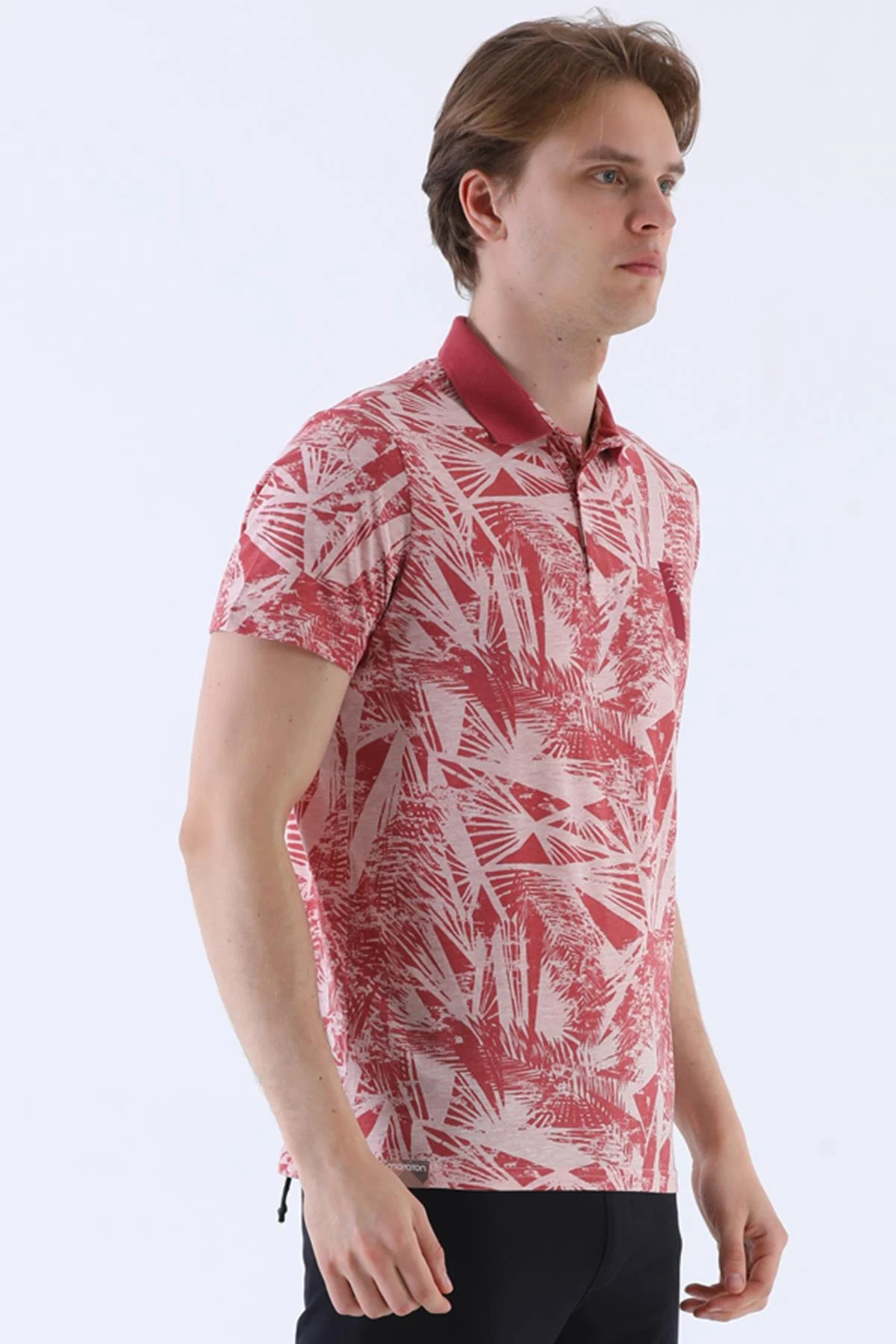 Maraton Regular Erkek Polo Yaka Gülmelanj T-shirt - 4